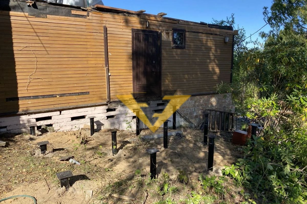 Фундамент на винтовых сваях в СНТ «Сокули»